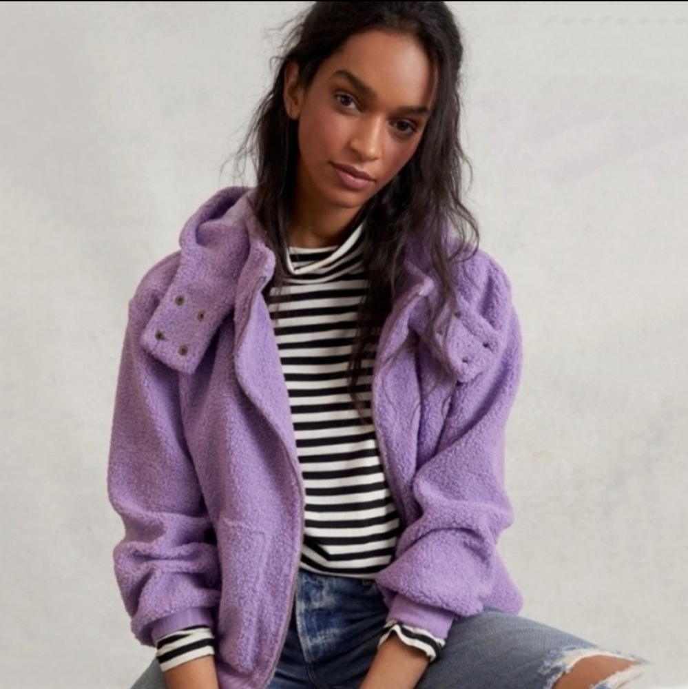 Anthro Gillian Sherpa hoodie
